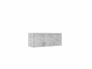 ELENA 3D nadstavba skříně beton světlý 133 cm