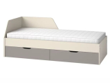 MELO ME9 postel na matraci 200x90 cm antracyt