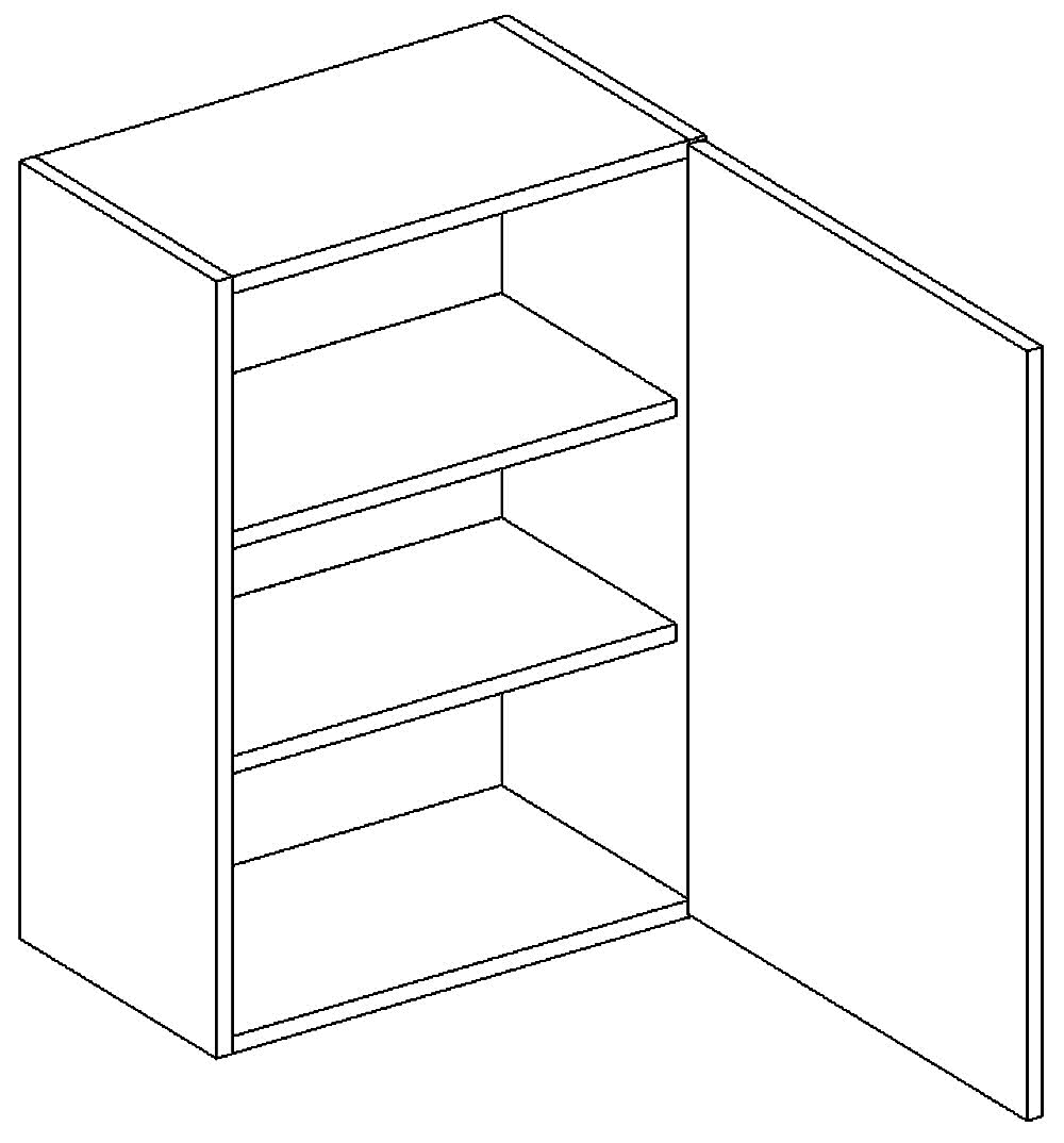 UNI 60 G-72 1F  skříňka horní 60 cm 