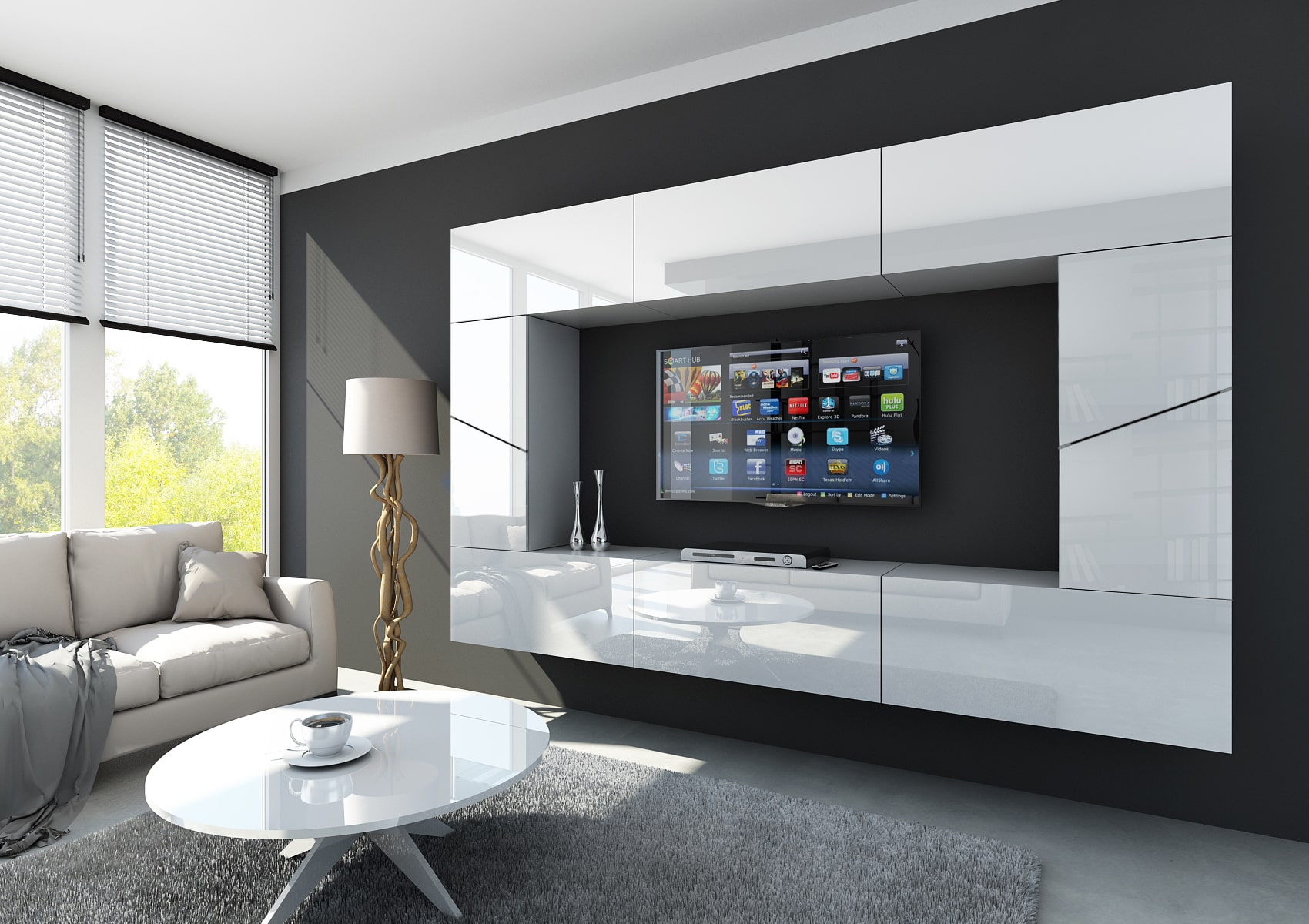 SLOPE IS S7 moderní obývací stěna 249 cm