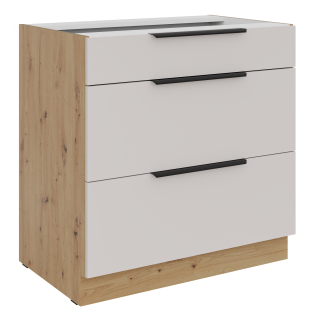SOLEA 80 D 3S BB  skříňka 80 cm 3 šuplíky